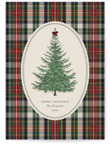 Plaid Tree Holiday Cards