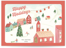 Festive Village Holiday Cards