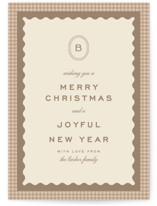 gingham layers Holiday Cards
