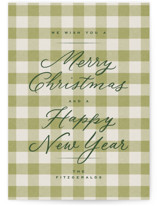 Pine Gingham Holiday Cards