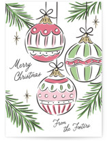 Bright Ornaments Holiday Cards