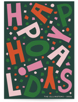 Confetti Type Party Holiday Cards