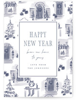holiday home toile Holiday Cards