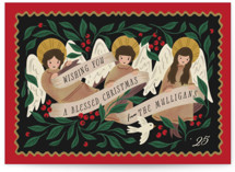angels sing Holiday Cards