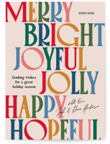 Colorful Characters Holiday Cards