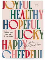 Colorful Characters Holiday Cards