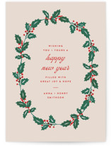 Classic Holly Holiday Cards