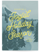 First Mountain Snow Holiday Cards