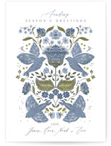 Peaceful Folk Floral Do... by Corie Page