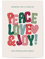 Bubbly Type Holiday Cards