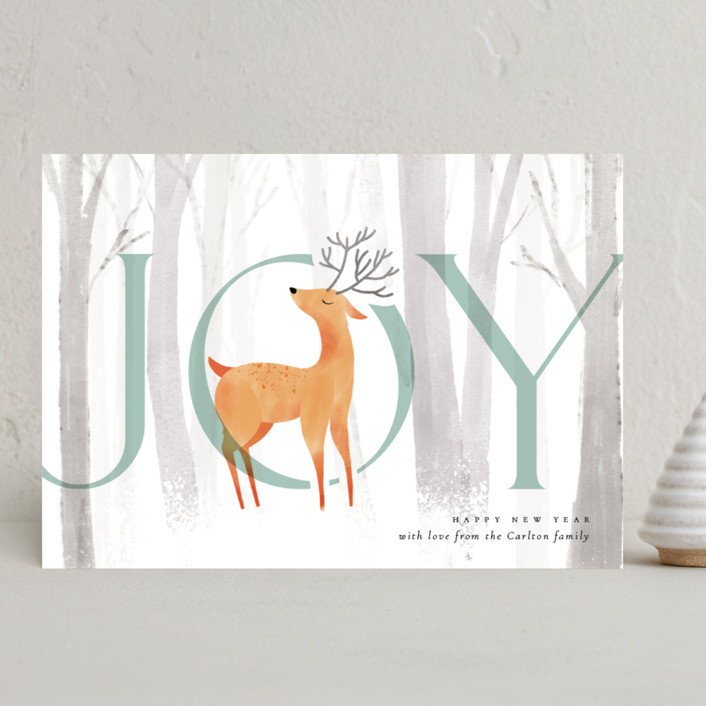 Joyful Deer Holiday Cards by Orasie | Minted