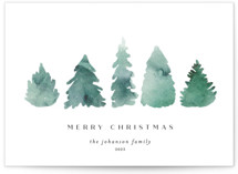 Watercolor Trees Holiday Cards