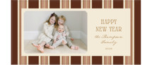 Antique Stripes Tall Holiday Cards