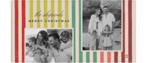 Vintage Stripes Tall Holiday Cards