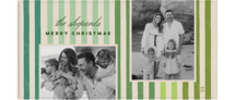 Vintage Stripes Tall Holiday Cards