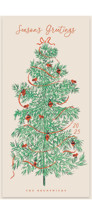 Retro Tree Tall Holiday Cards