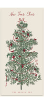 Retro Tree Tall Holiday Cards