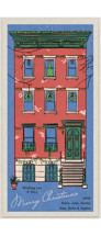 Vintage Brownstone Tall Holiday Cards