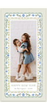 Flourish frame Tall Holiday Cards