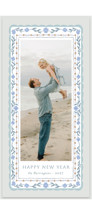 Flourish frame Tall Holiday Cards