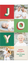 Color Pop Joy Tall Holiday Cards
