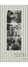Fabric Photostrip Tall Holiday Cards