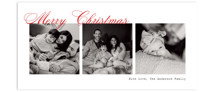 Elegant Script Collage Tall Holiday Cards