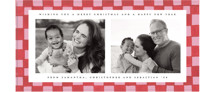 Festive Checks Tall Holiday Cards