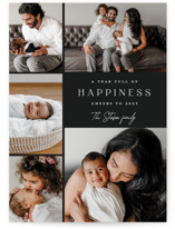 Full of happiness New Year Photo Cards