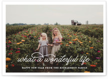 What A Wonderful Life New Year Photo Cards