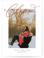Love and Cheers New Year Photo Cards