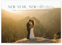 Cliffside New Year Photo Cards