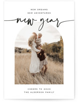 Arched New Year Photo Cards