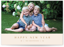 Understated New Year Photo Cards