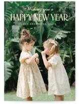 Modern Dawn New Year Photo Cards