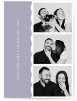 simple wave New Year Photo Cards