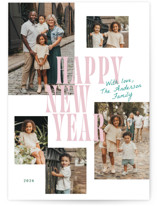 Modern collage New Year Photo Cards