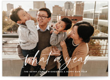 Winter Breeze New Year Photo Cards