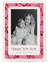 Bright Berries New Year Photo Cards