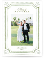 Fine Frame New Year Photo Cards