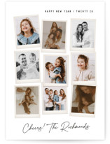 Nine Snapshots New Year Photo Cards