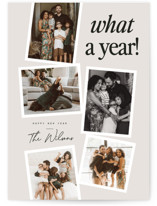 Newsprint New Year Photo Cards