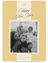 Beach Umbrella New Year Photo Cards