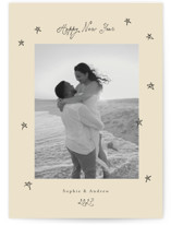 hand drawn stars New Year Photo Cards