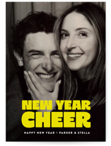 boldly New Year Photo Cards