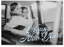 Sideways New Year Photo Cards
