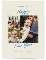 Sincere Cheer New Year Photo Cards