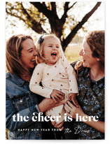 the cheer is here New Year Photo Cards