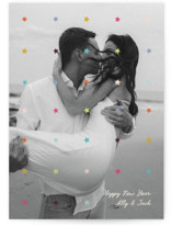 sparkling overlay New Year Photo Cards