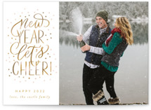 New Year Let's Cheer! New Year Photo Cards